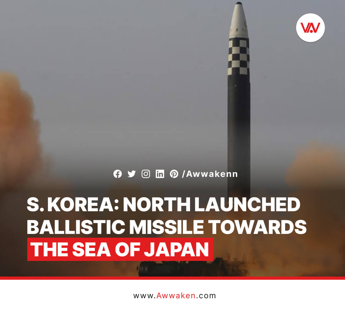 South Korea: North Korea launches missile into sea_awwaken.com